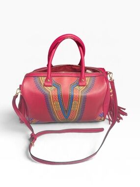 Nicole Lee Tribal Dome Satchel with Tassel Accent